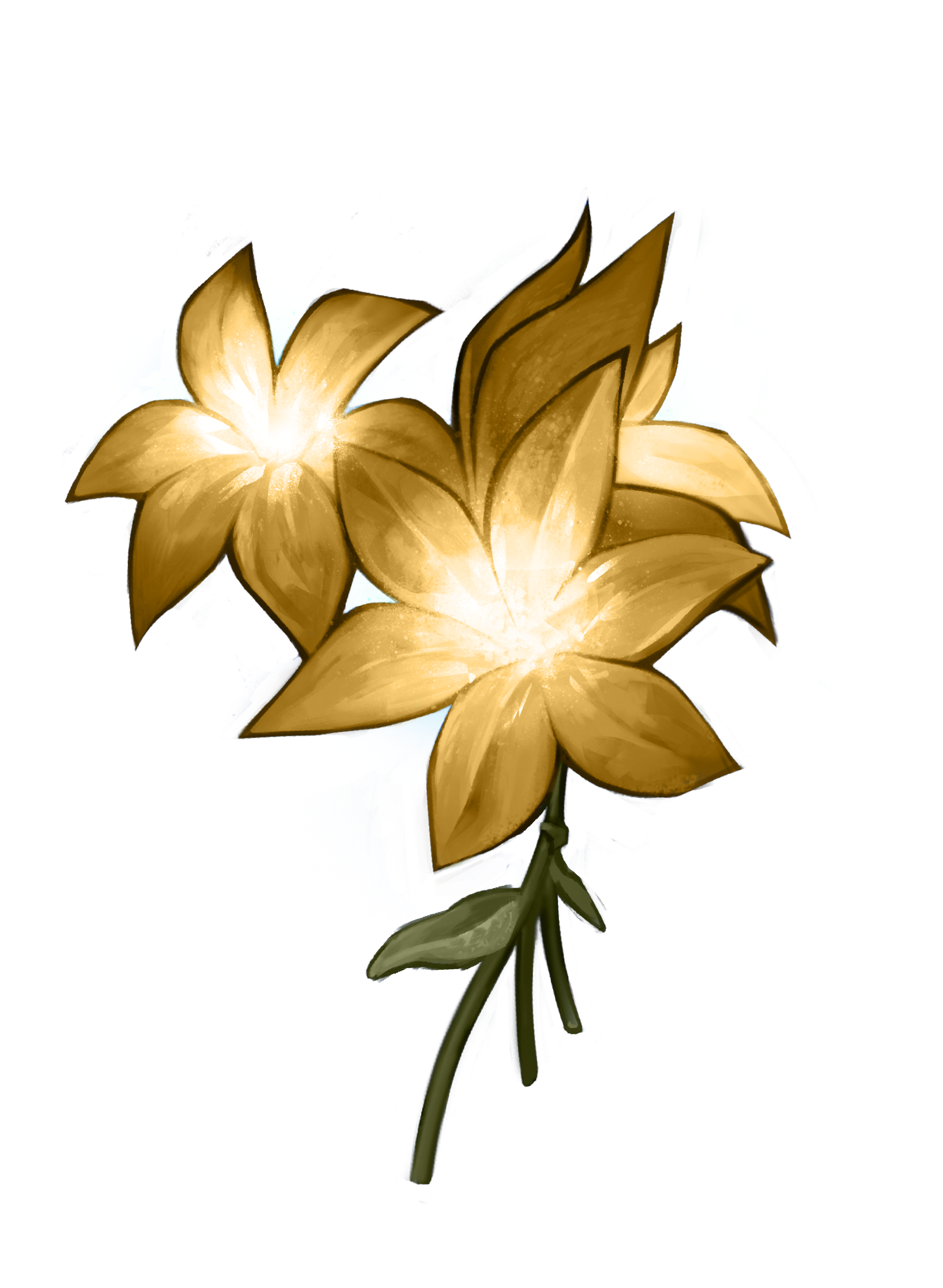 Blue flower called an aeiabloom with blue, wispy smoke billowing from its center.