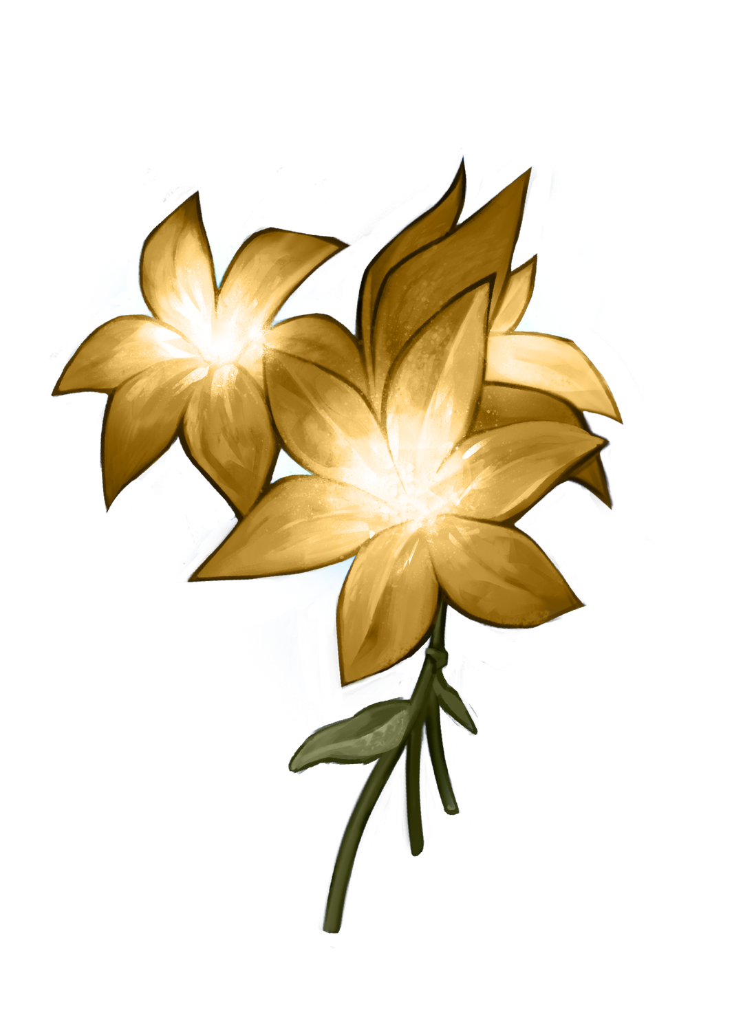 Blue flower called an aeiabloom with blue, wispy smoke billowing from its center.