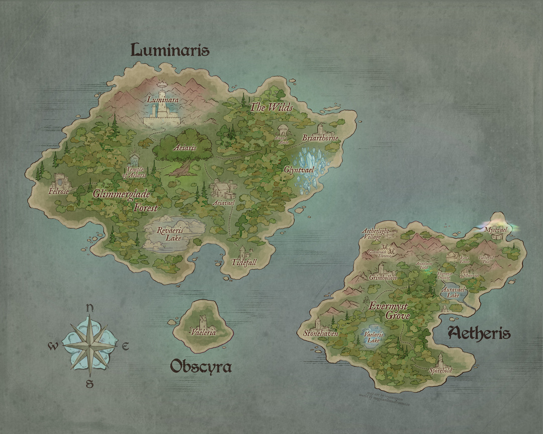 Aetherealm Map Art by rejamrejam@dA