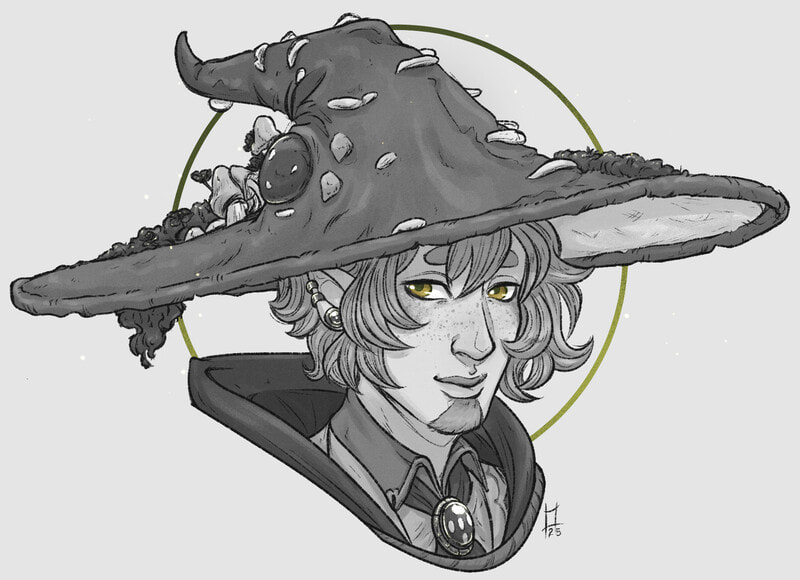 “Smile” by Nattravn.bsky.social - Thank you so much for the gift! ; u ; b