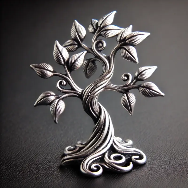 The small, silver tree figurine gifted to Ryder by Ethiriel in the PRP entitled, “In the Books”. 